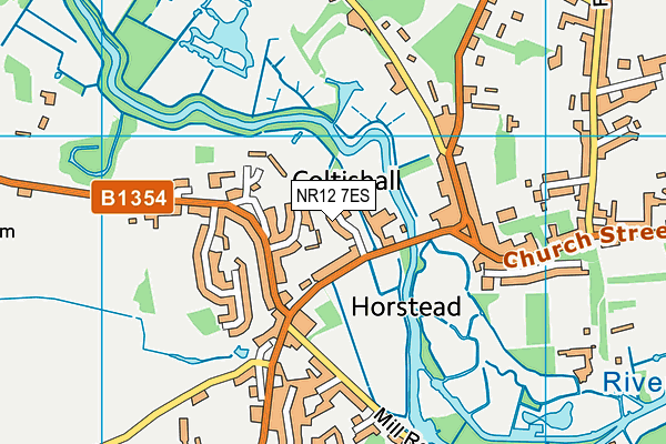 NR12 7ES map - OS VectorMap District (Ordnance Survey)