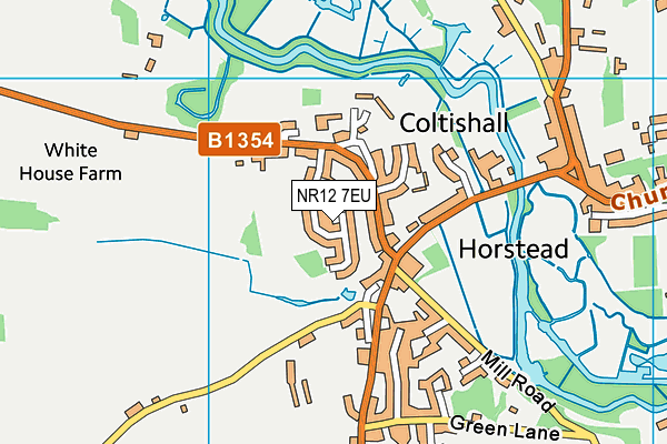 NR12 7EU map - OS VectorMap District (Ordnance Survey)