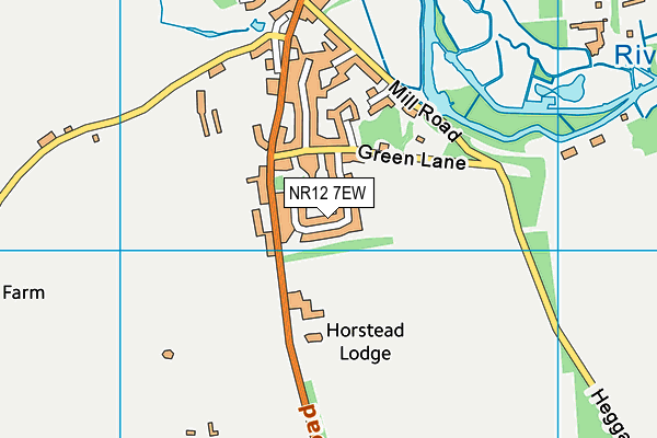 NR12 7EW map - OS VectorMap District (Ordnance Survey)