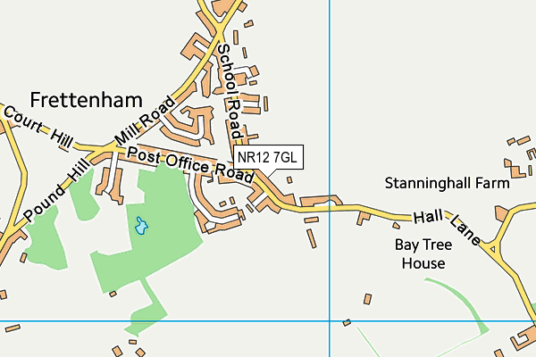 NR12 7GL map - OS VectorMap District (Ordnance Survey)