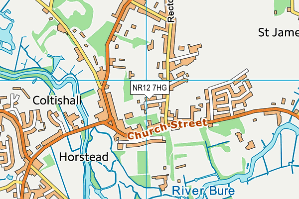 NR12 7HG map - OS VectorMap District (Ordnance Survey)