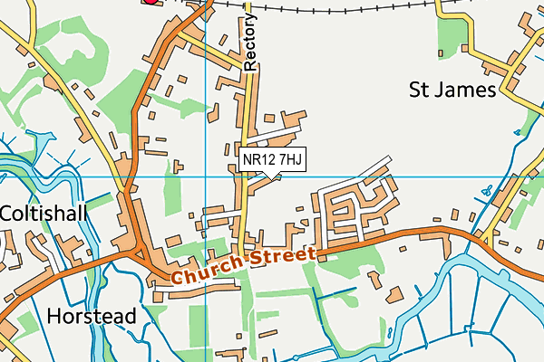 NR12 7HJ map - OS VectorMap District (Ordnance Survey)