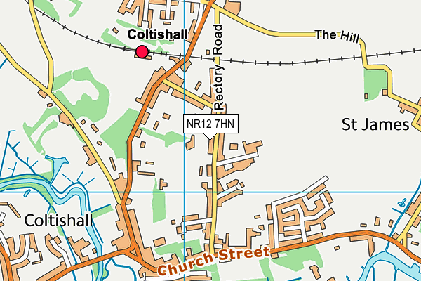 NR12 7HN map - OS VectorMap District (Ordnance Survey)