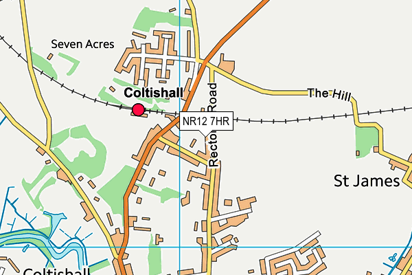 NR12 7HR map - OS VectorMap District (Ordnance Survey)