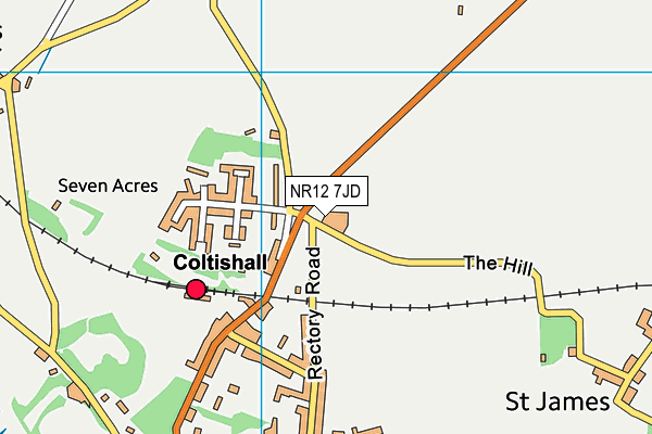 NR12 7JD map - OS VectorMap District (Ordnance Survey)