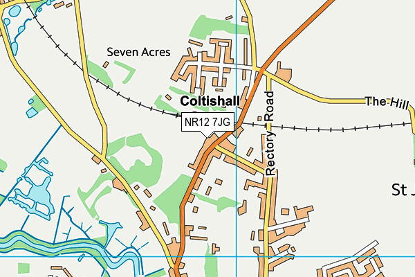 NR12 7JG map - OS VectorMap District (Ordnance Survey)