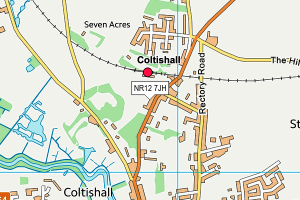 NR12 7JH map - OS VectorMap District (Ordnance Survey)