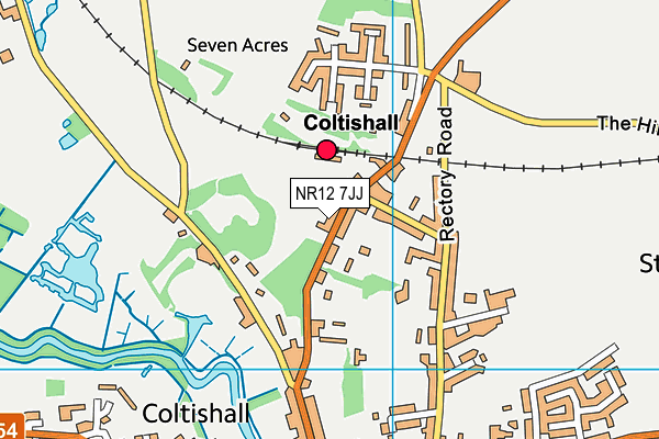 NR12 7JJ map - OS VectorMap District (Ordnance Survey)