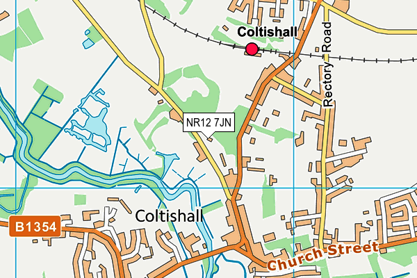 NR12 7JN map - OS VectorMap District (Ordnance Survey)