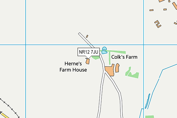 NR12 7JU map - OS VectorMap District (Ordnance Survey)