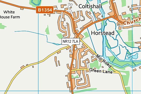 NR12 7LA map - OS VectorMap District (Ordnance Survey)