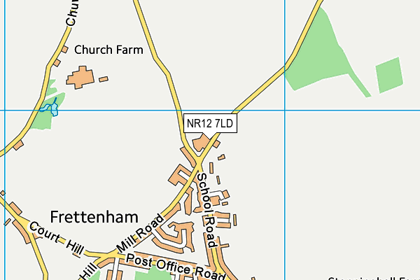 NR12 7LD map - OS VectorMap District (Ordnance Survey)