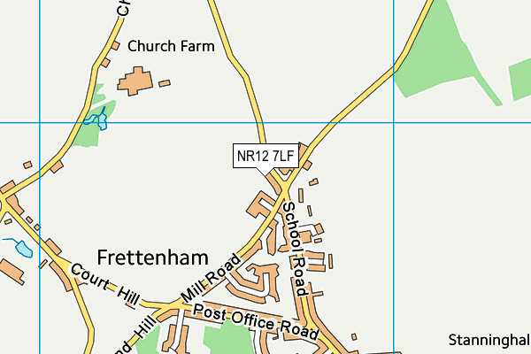NR12 7LF map - OS VectorMap District (Ordnance Survey)