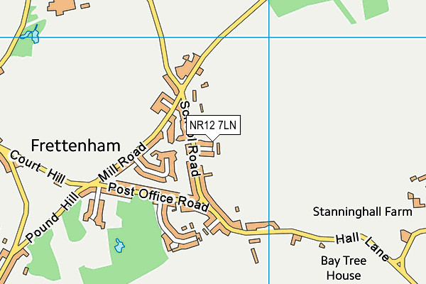 NR12 7LN map - OS VectorMap District (Ordnance Survey)