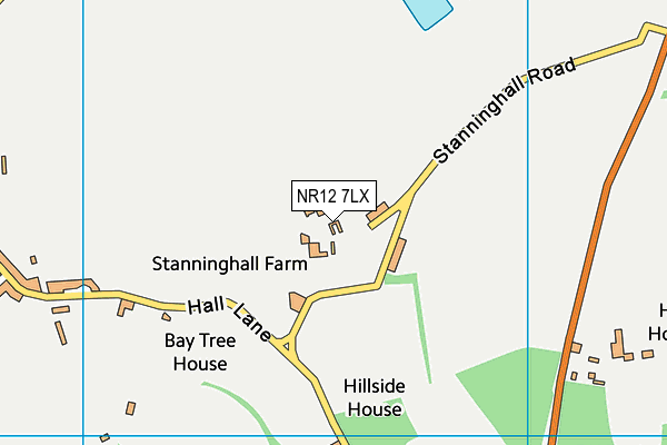 NR12 7LX map - OS VectorMap District (Ordnance Survey)