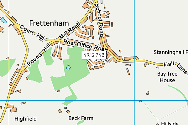 NR12 7NB map - OS VectorMap District (Ordnance Survey)