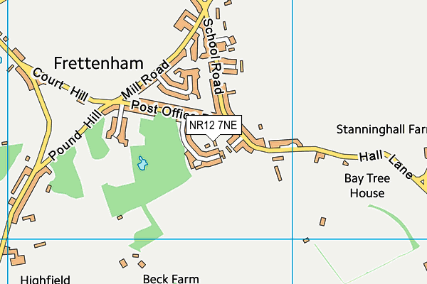 NR12 7NE map - OS VectorMap District (Ordnance Survey)