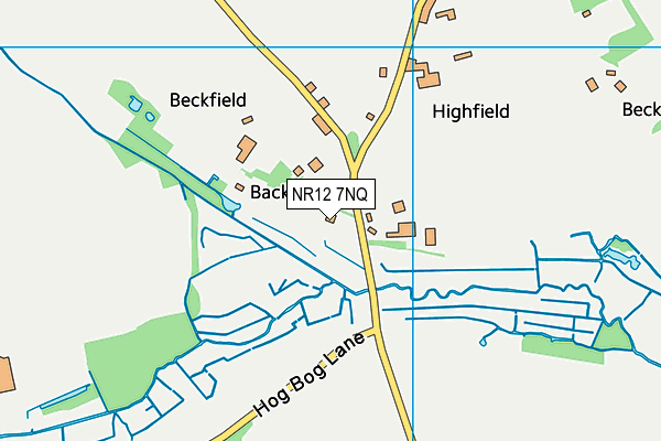 NR12 7NQ map - OS VectorMap District (Ordnance Survey)