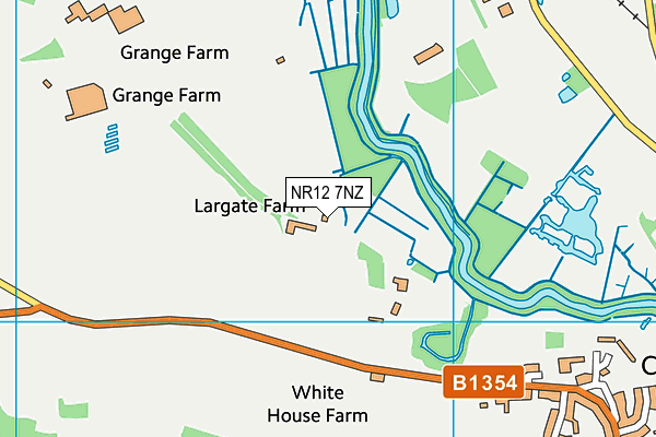 NR12 7NZ map - OS VectorMap District (Ordnance Survey)