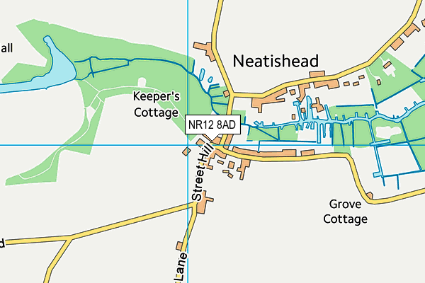 NR12 8AD map - OS VectorMap District (Ordnance Survey)