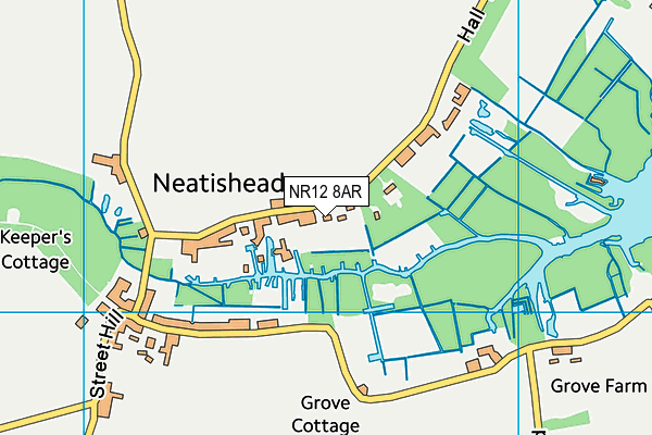 NR12 8AR map - OS VectorMap District (Ordnance Survey)