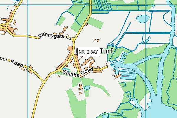 NR12 8AY map - OS VectorMap District (Ordnance Survey)