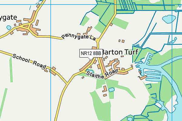 NR12 8BB map - OS VectorMap District (Ordnance Survey)