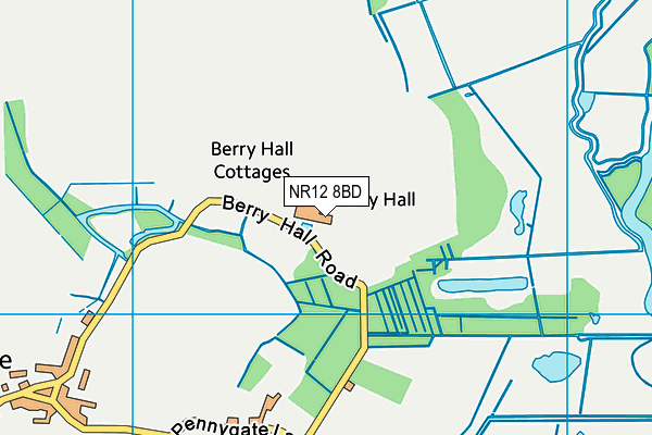 NR12 8BD map - OS VectorMap District (Ordnance Survey)