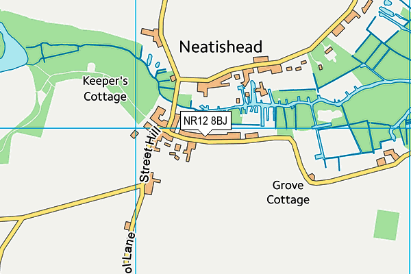 NR12 8BJ map - OS VectorMap District (Ordnance Survey)