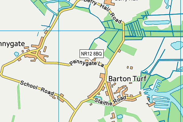 NR12 8BQ map - OS VectorMap District (Ordnance Survey)