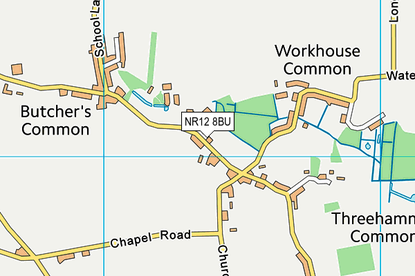 NR12 8BU map - OS VectorMap District (Ordnance Survey)