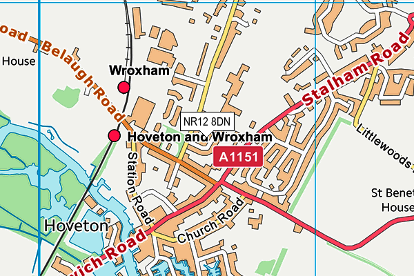 NR12 8DN map - OS VectorMap District (Ordnance Survey)