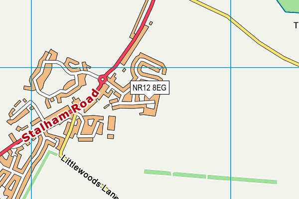 NR12 8EG map - OS VectorMap District (Ordnance Survey)