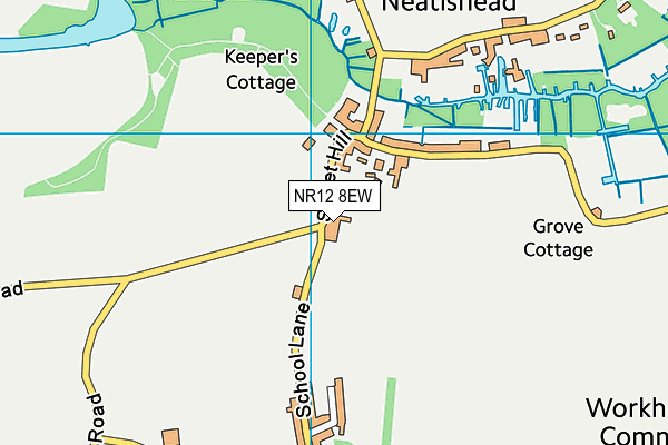 NR12 8EW map - OS VectorMap District (Ordnance Survey)
