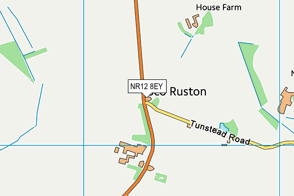NR12 8EY map - OS VectorMap District (Ordnance Survey)