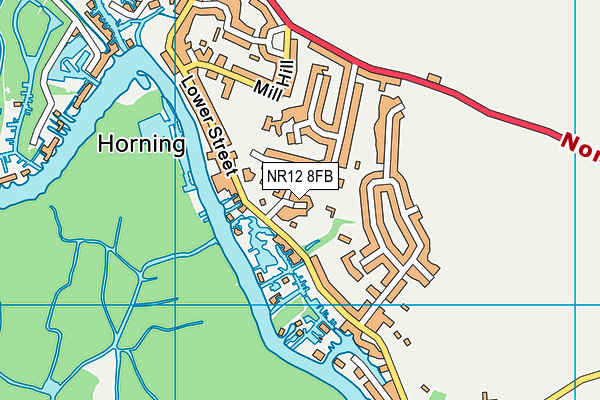 NR12 8FB map - OS VectorMap District (Ordnance Survey)