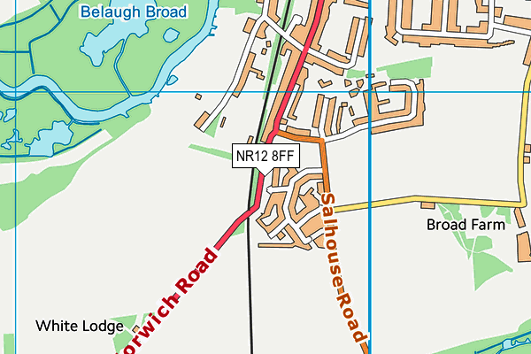 NR12 8FF map - OS VectorMap District (Ordnance Survey)