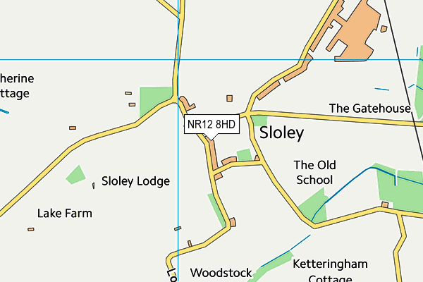 NR12 8HD map - OS VectorMap District (Ordnance Survey)