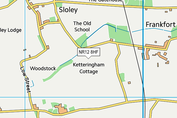 NR12 8HF map - OS VectorMap District (Ordnance Survey)