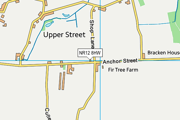 NR12 8HW map - OS VectorMap District (Ordnance Survey)