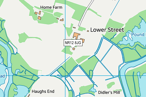 NR12 8JG map - OS VectorMap District (Ordnance Survey)