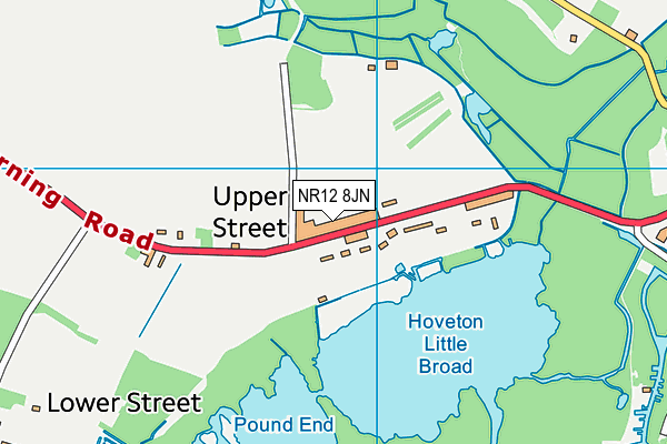 NR12 8JN map - OS VectorMap District (Ordnance Survey)