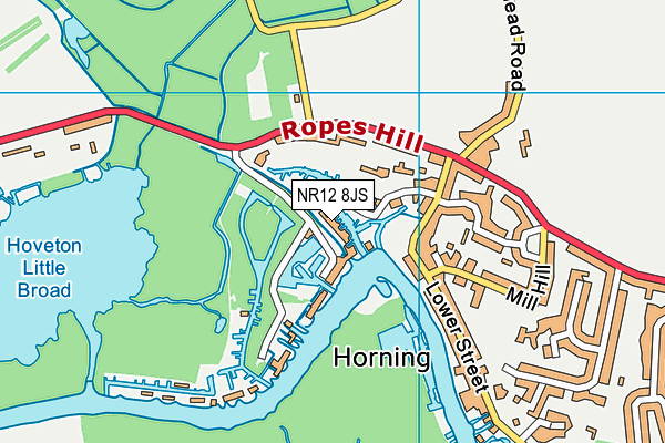 NR12 8JS map - OS VectorMap District (Ordnance Survey)