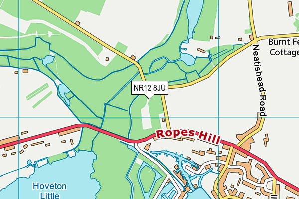 NR12 8JU map - OS VectorMap District (Ordnance Survey)