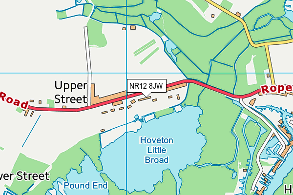 NR12 8JW map - OS VectorMap District (Ordnance Survey)