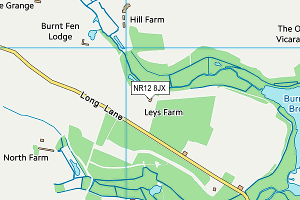 NR12 8JX map - OS VectorMap District (Ordnance Survey)