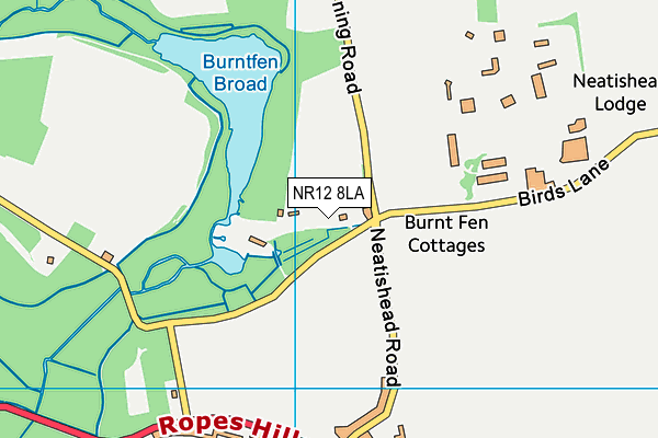 NR12 8LA map - OS VectorMap District (Ordnance Survey)