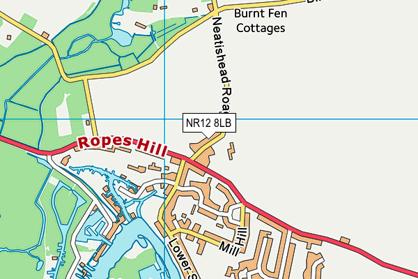 NR12 8LB map - OS VectorMap District (Ordnance Survey)