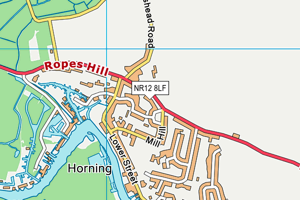 NR12 8LF map - OS VectorMap District (Ordnance Survey)