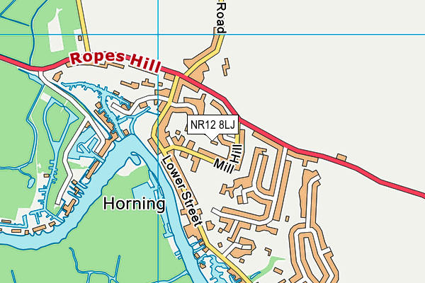 NR12 8LJ map - OS VectorMap District (Ordnance Survey)